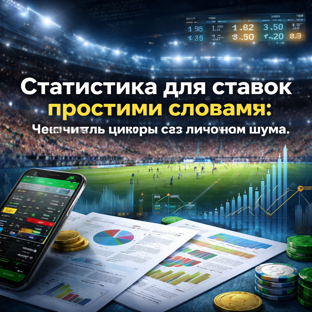 Статистика для ставок простыми словами: как читать цифры без лишнего шума